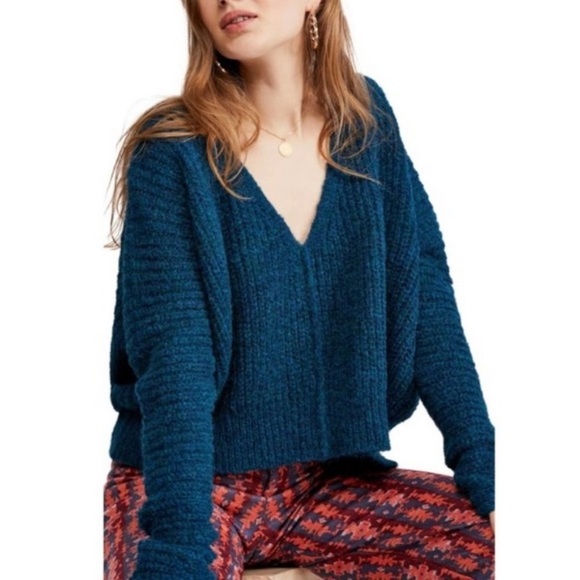 Free People Moonbeam V-Neck Sweater - Picture 1 of 5